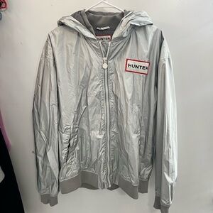 Hunter Silver Reflective Windbreaker Jacket